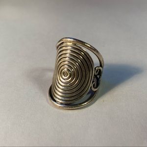 Infinite Spiral Sterling Silver Ring